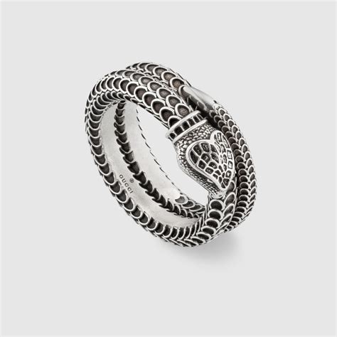 gucci embroidered snake ring|gucci ghost ring price.